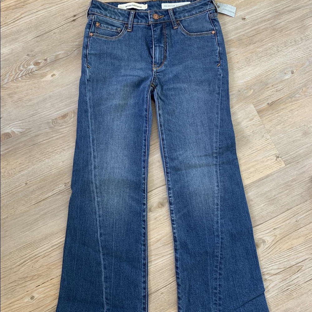 Anthropologie high rise flare jeans